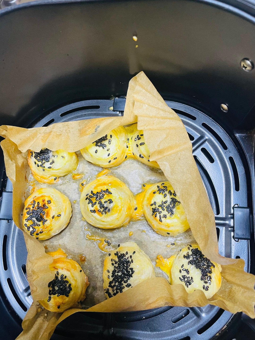 手抓饼又一神仙吃法，空气炸锅版脆皮香蕉酥