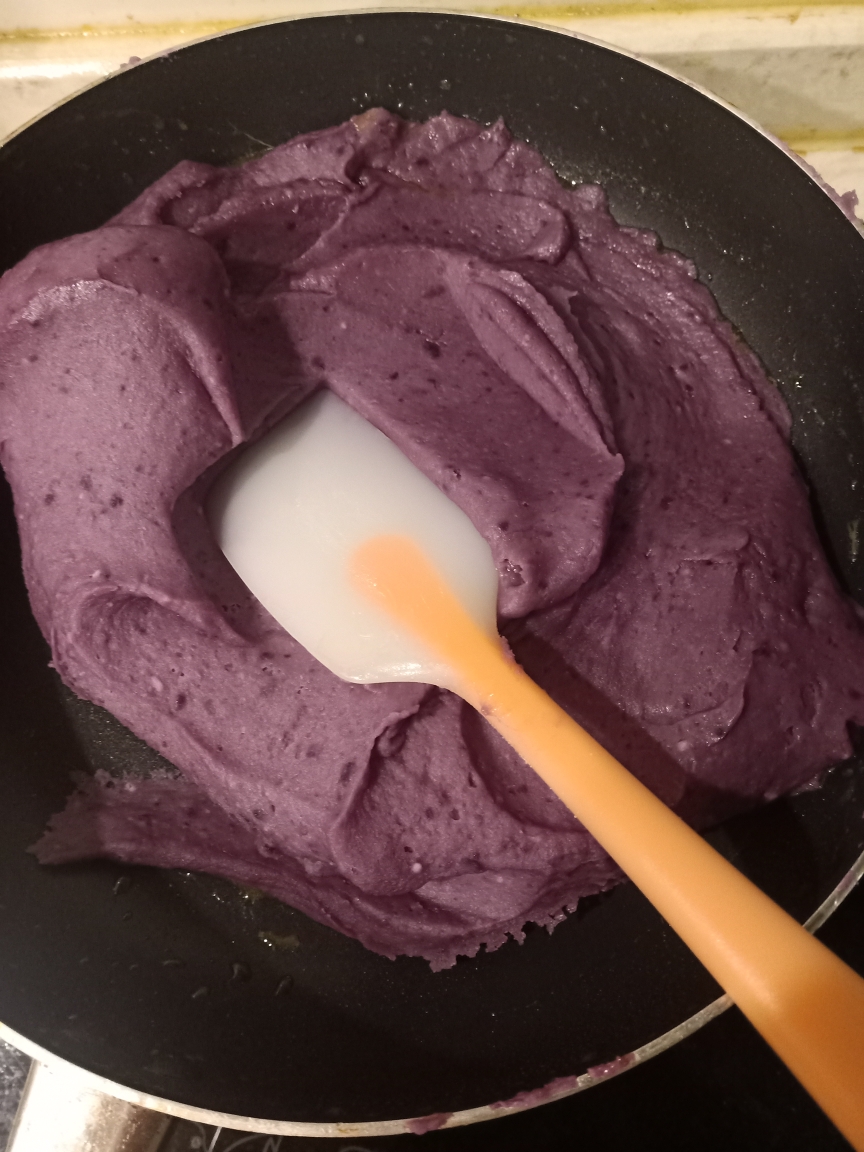 新手紫薯芋泥馅的做法 步骤6