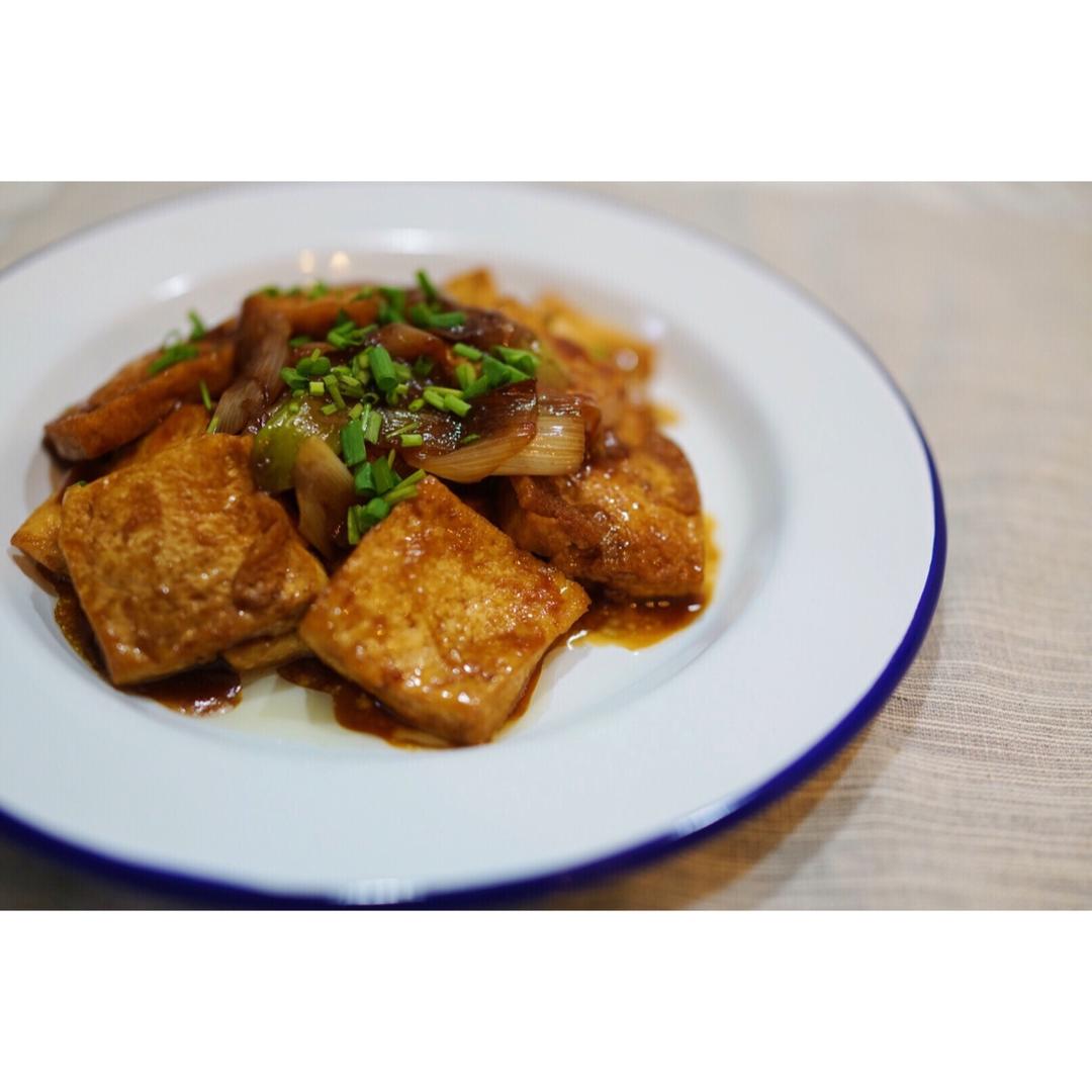 大葱烧豆腐