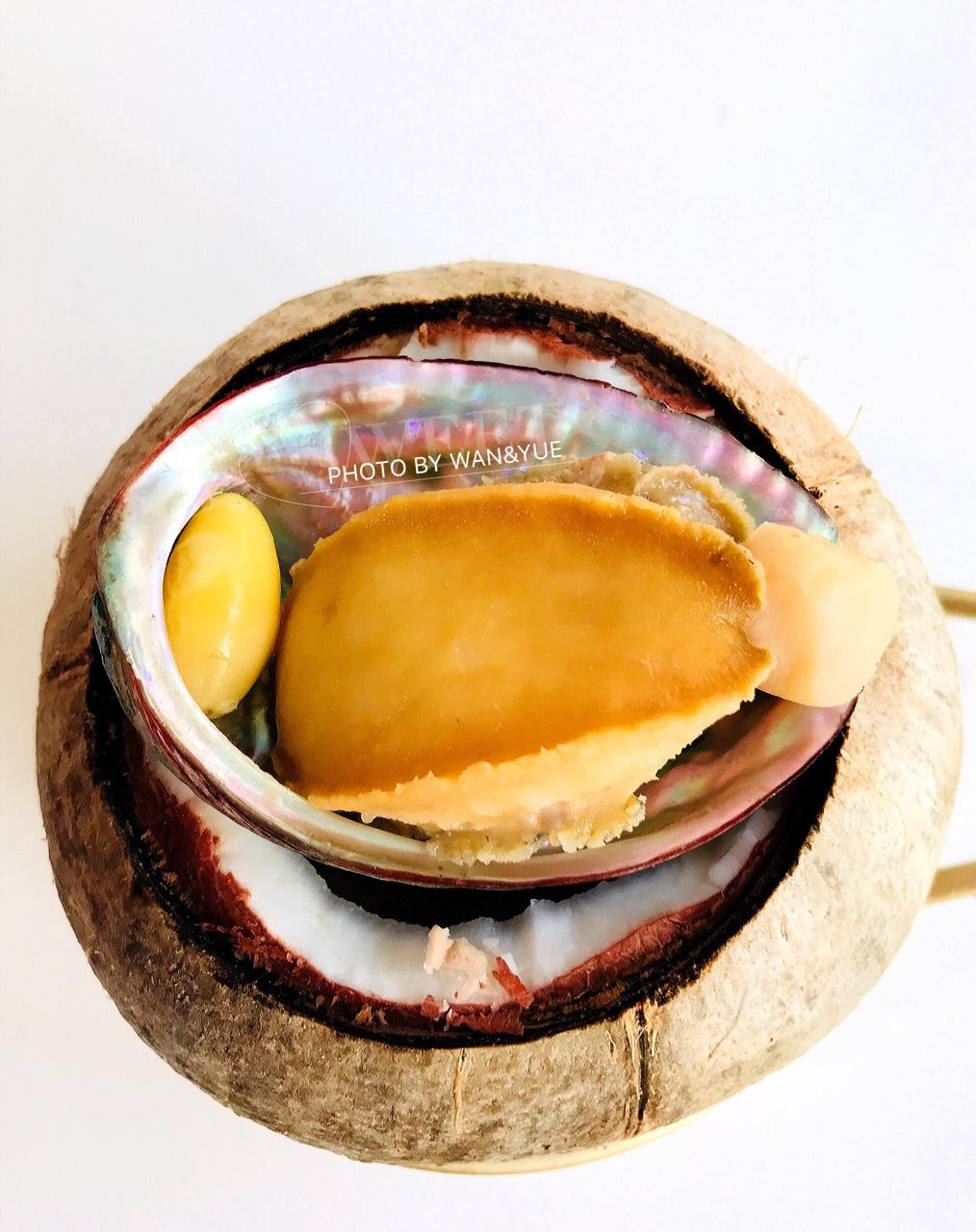 原只椰子鲍鱼炖花胶