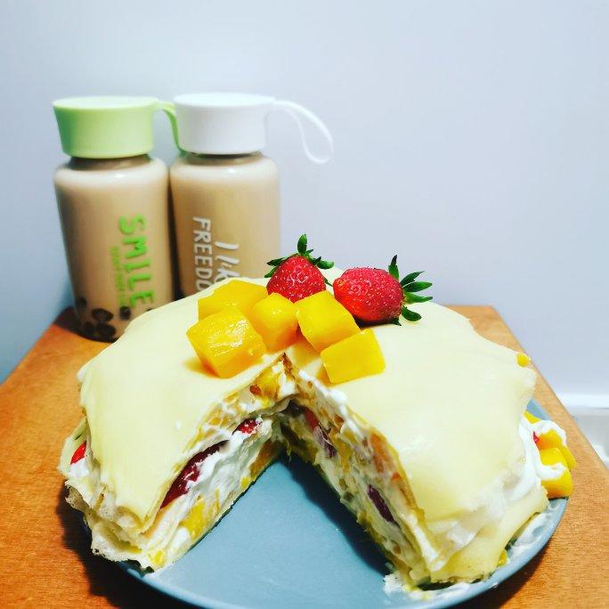 零基础做芒果千层蛋糕（8寸）