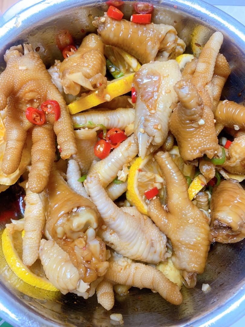 【柠檬酸辣鸡爪】自制超级无敌美味的网红鸡爪