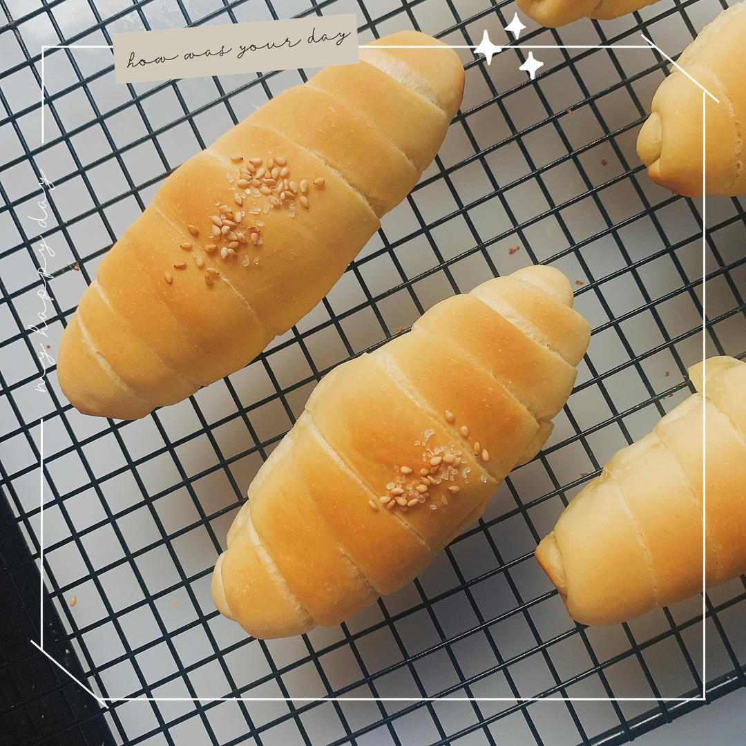 脆皮盐面包｜法国老面