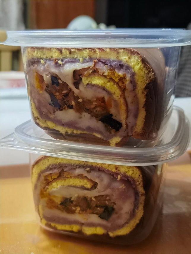 【简简厨房】虎皮芋泥麻薯肉松卷，咋做好吃？