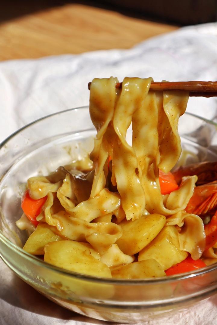 鲜虾咖喱面 | 超满足一人食
