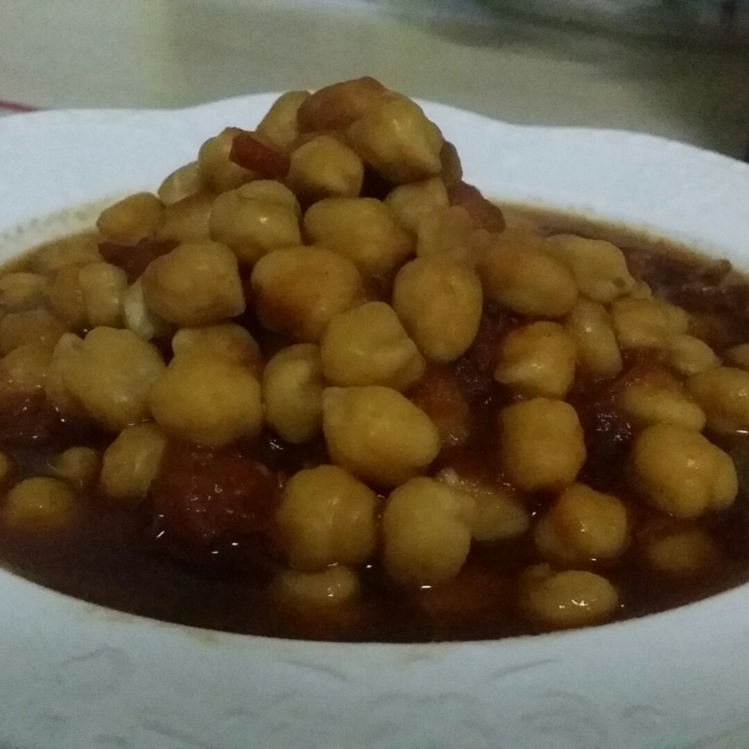 茄汁焗鹰嘴豆
