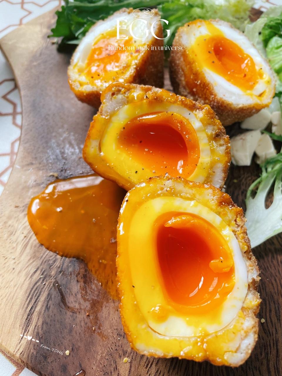 低碳水生酮苏格兰溏心蛋（可做成人类版本）附煮溏心蛋做法，简单到不知道说什么好的做法