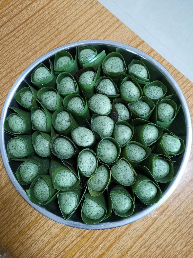 艾草青团、艾粑粑、艾糍、新鲜艾草制作