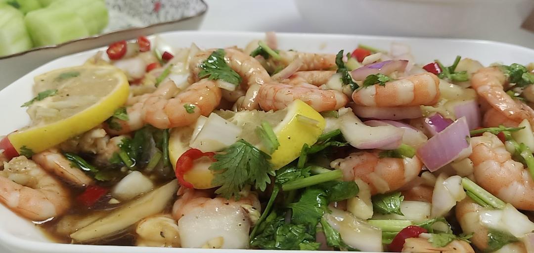 鲜嫩爽口❗️巨好吃的酸辣柠檬虾❗️一看就会超过瘾