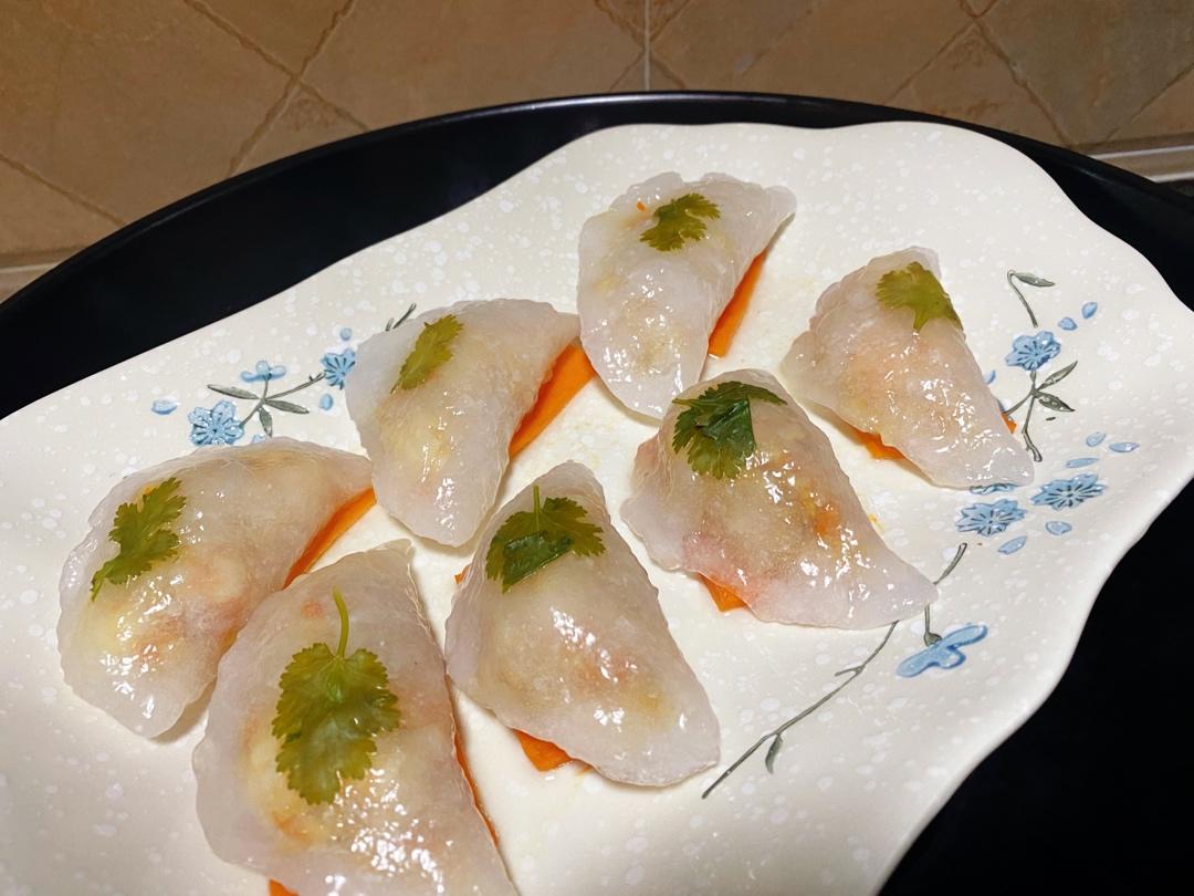 透明水晶虾饺
