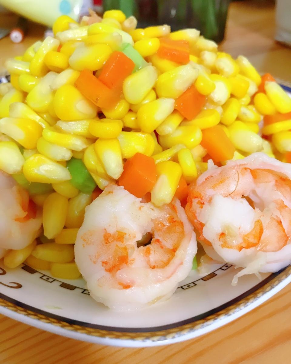 青豆玉米虾仁