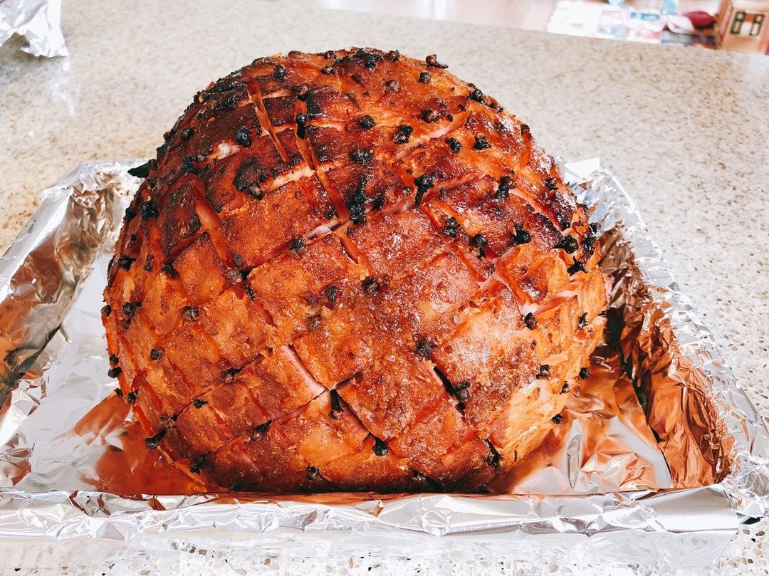 圣诞大餐蜜糖火腿Honey Glazed Ham