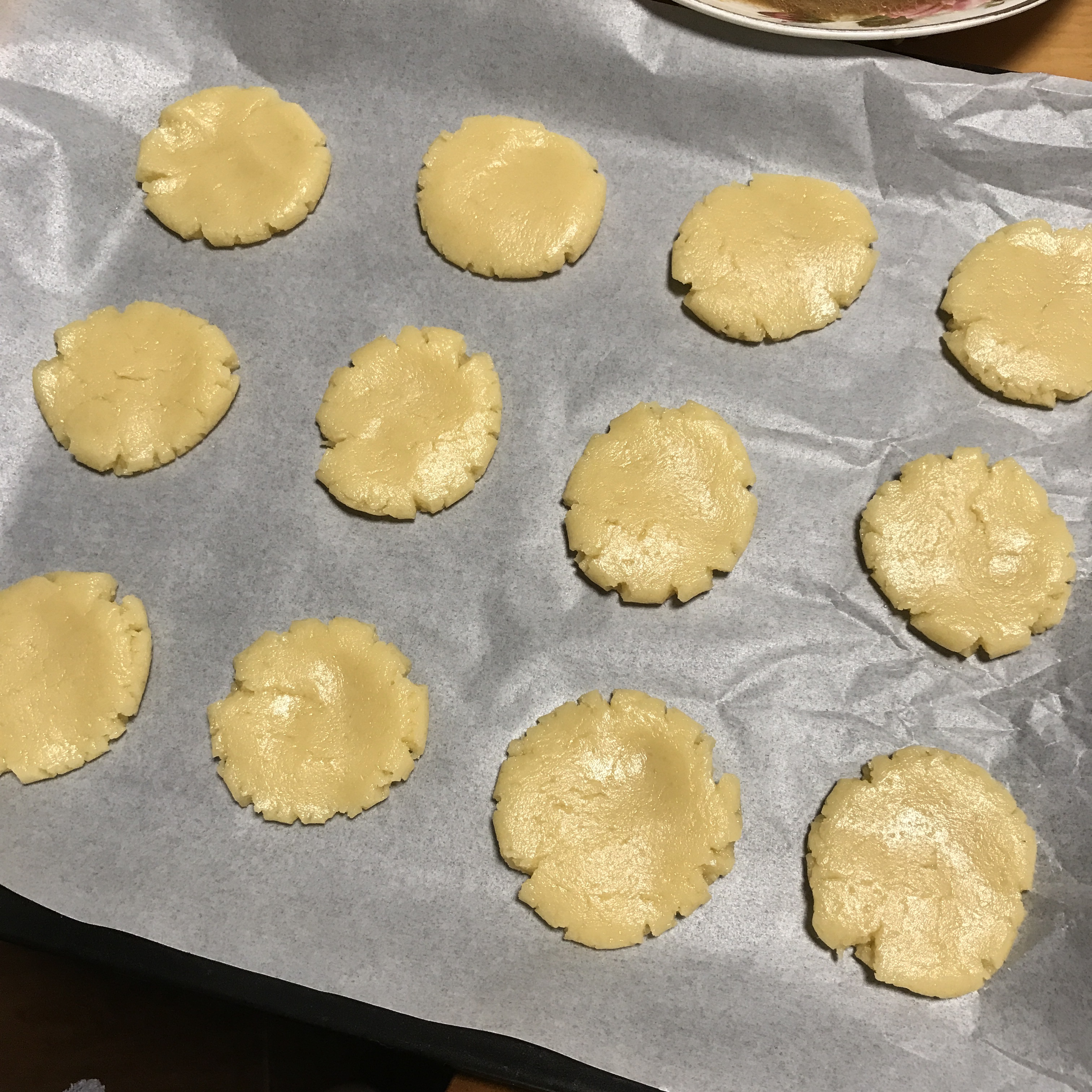 简易版桃酥饼的做法 步骤2