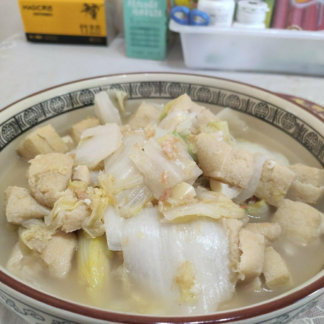 油豆腐炖白菜