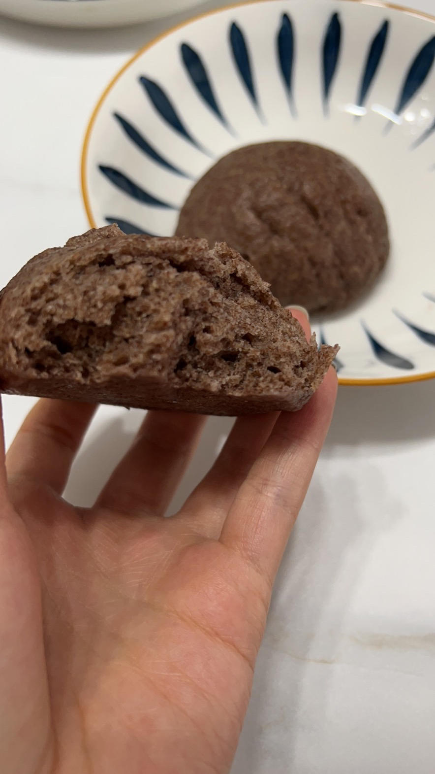 百分百纯黑麦馒头/小馅料馒头（低热量低gi健身减脂健康好美食）