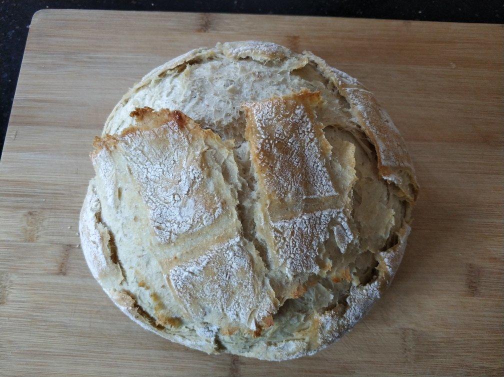 无糖低油/无油全麦欧包：简单易做