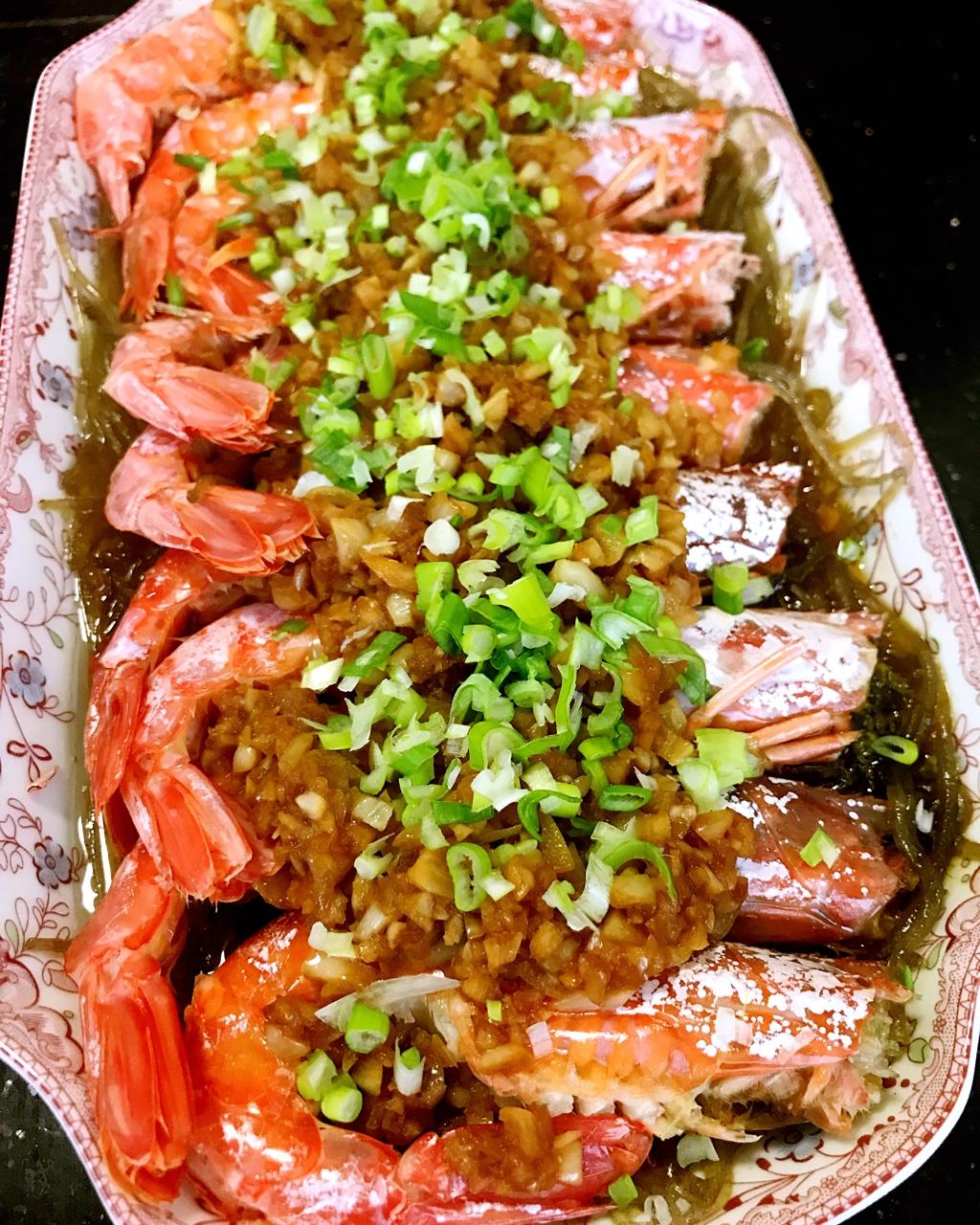 蒜蓉蒸阿根廷红虾