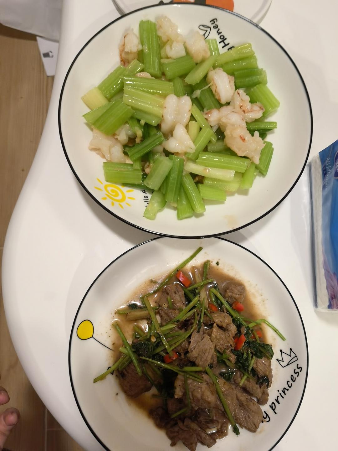 西芹炒虾仁
