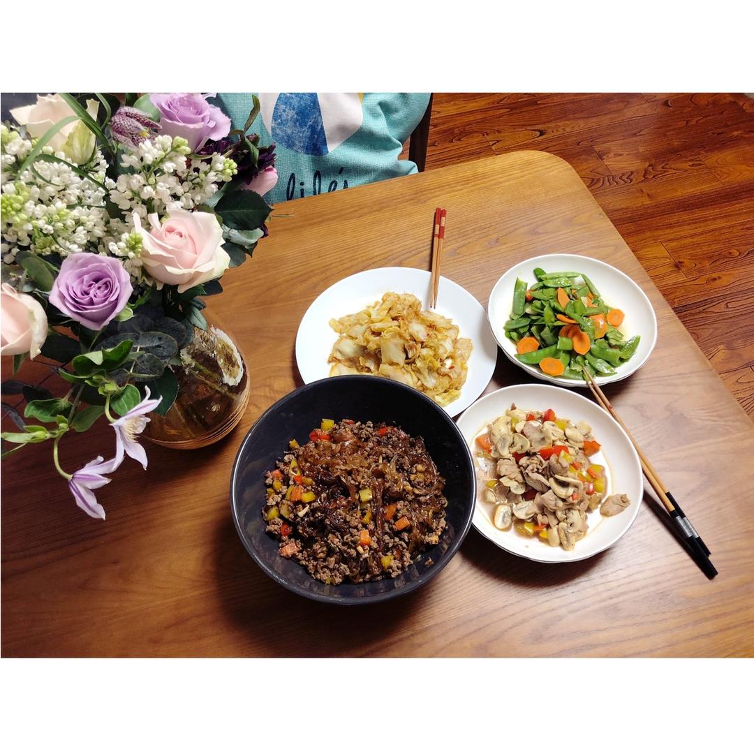 肉末炒粉丝