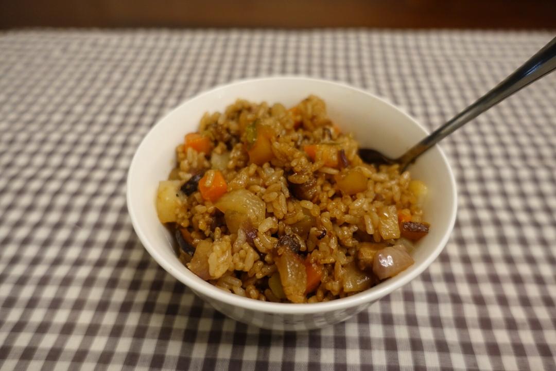 电饭锅版腊肉饭