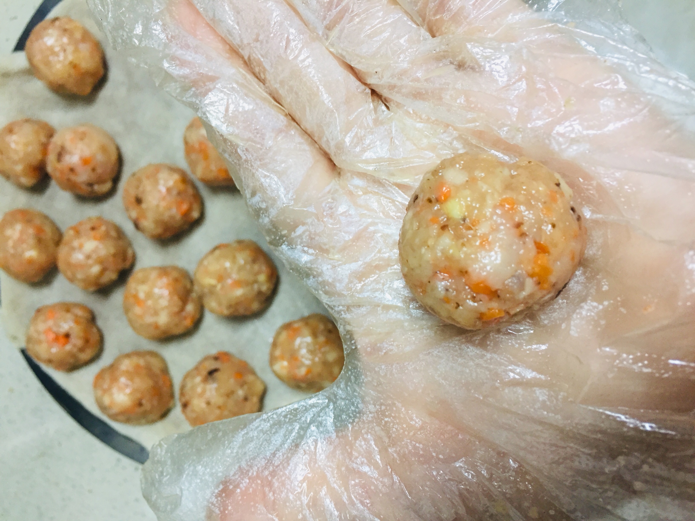 无油香菇🥕莲藕鸡胸肉丸的做法 步骤7