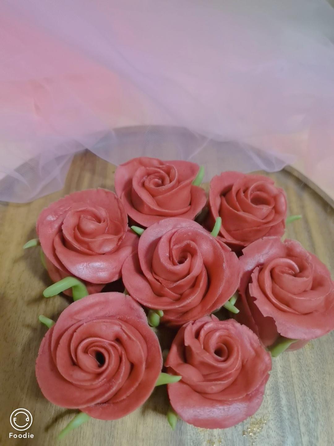 母亲节/情人节520玫瑰花馒头制作技巧