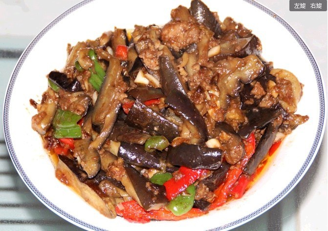 酱爆肉末茄子