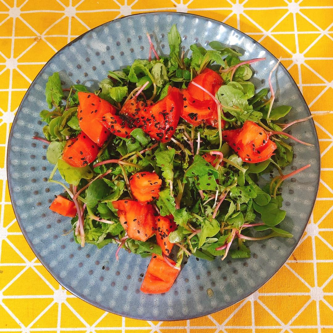 凉拌糖醋萝卜苗