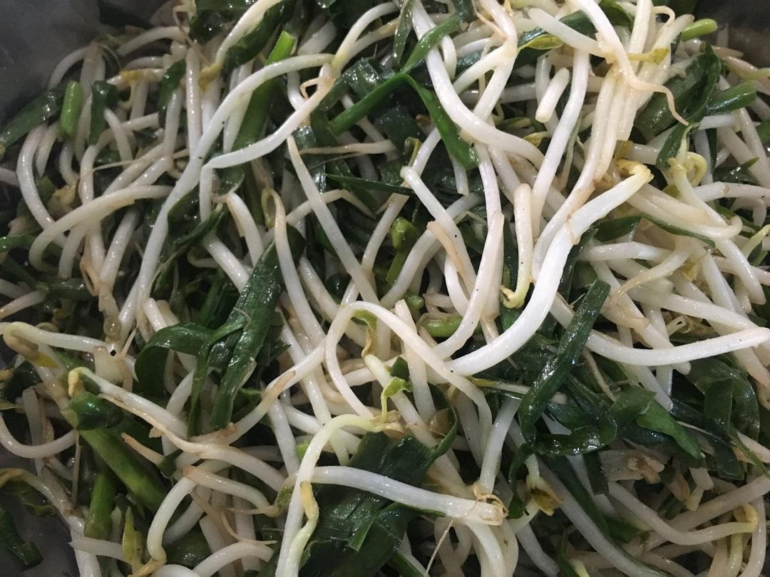 韭菜炒豆芽