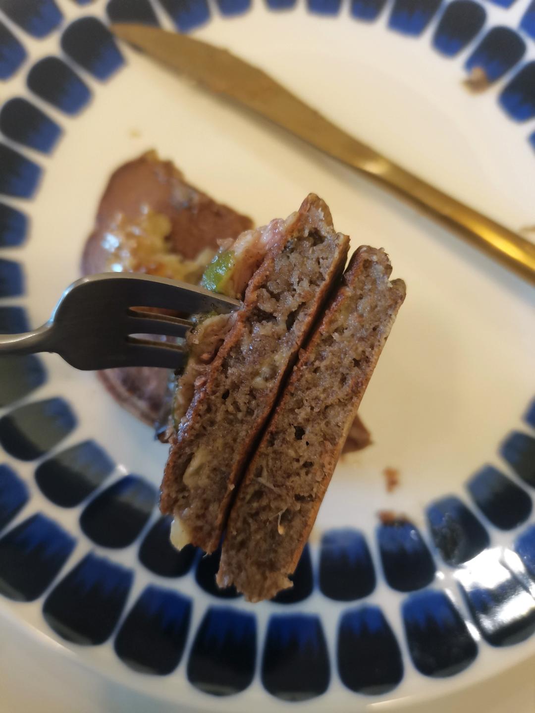 全麦香蕉奶香松饼（少油低糖）