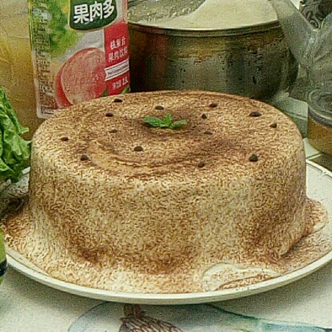 网红脏脏爆浆瀑布蛋糕——可可味