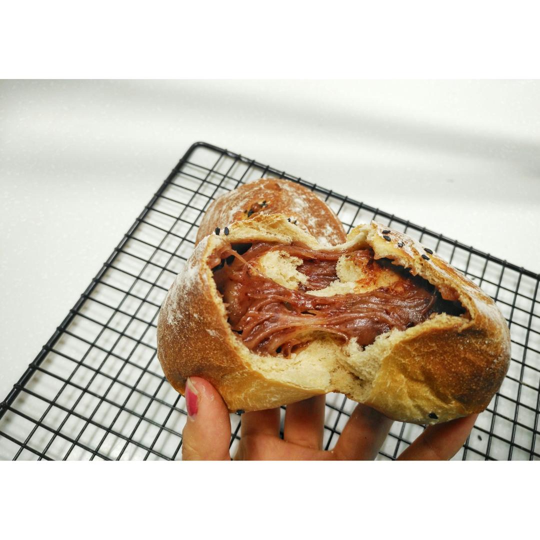 亚麻籽麻糬三角包-Panasonic面包机版