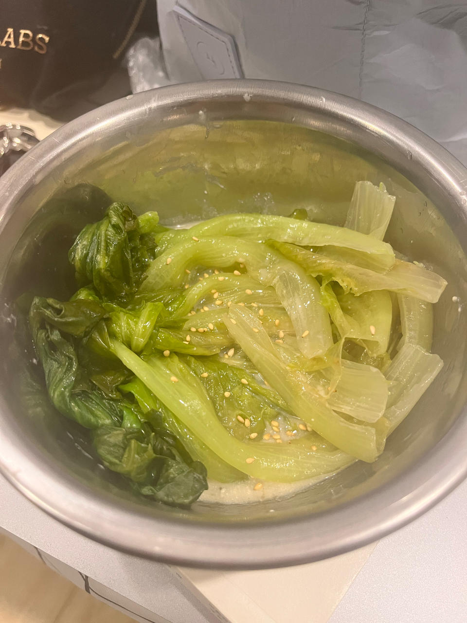 熊熊白白-麻油腐乳唐生菜