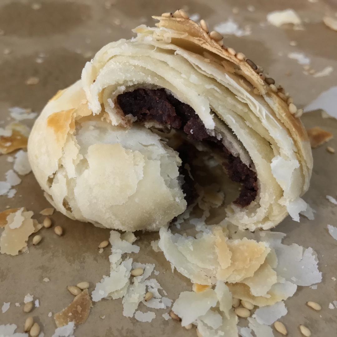 球球z做的红豆沙千层酥国庆中秋双节伴手礼不只有月饼没蛋黄的蛋黄酥