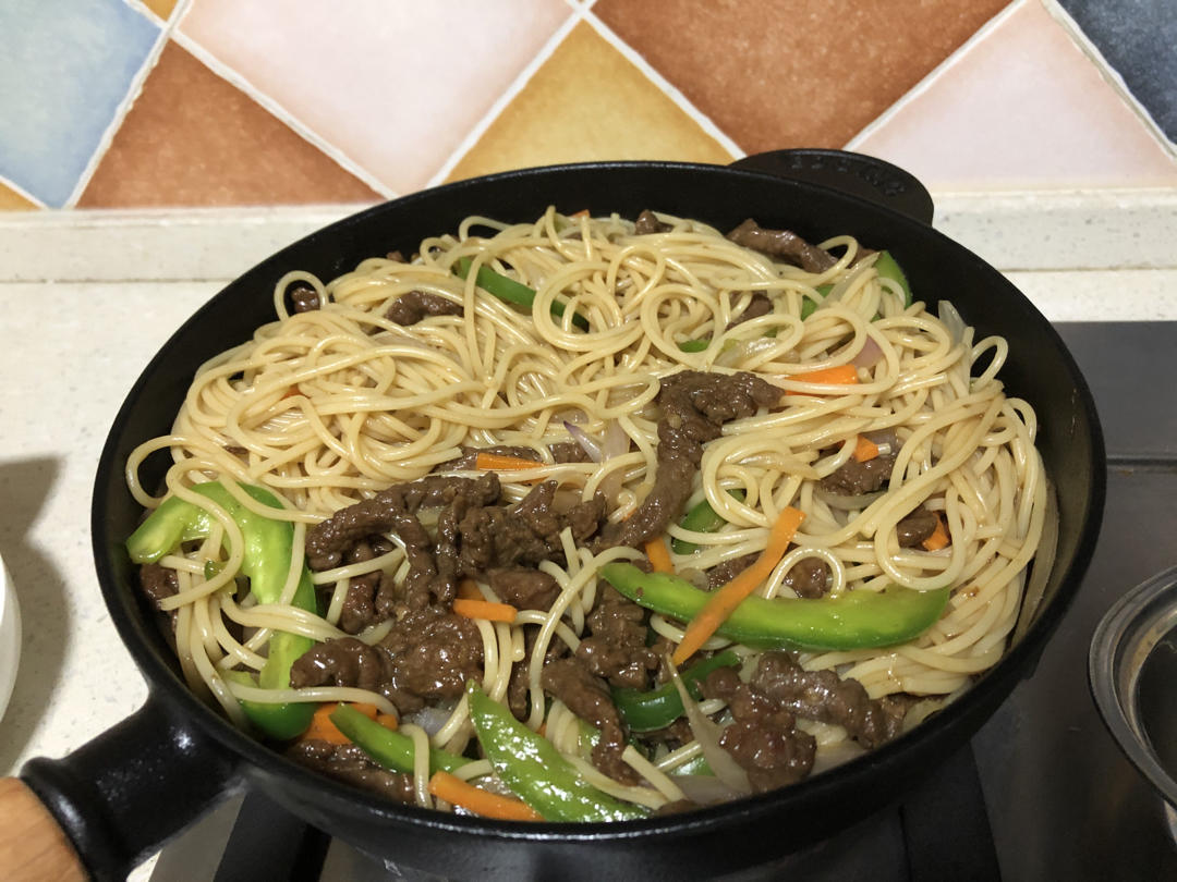 比餐厅好吃的黑椒牛柳意面🍝零失败简单教程