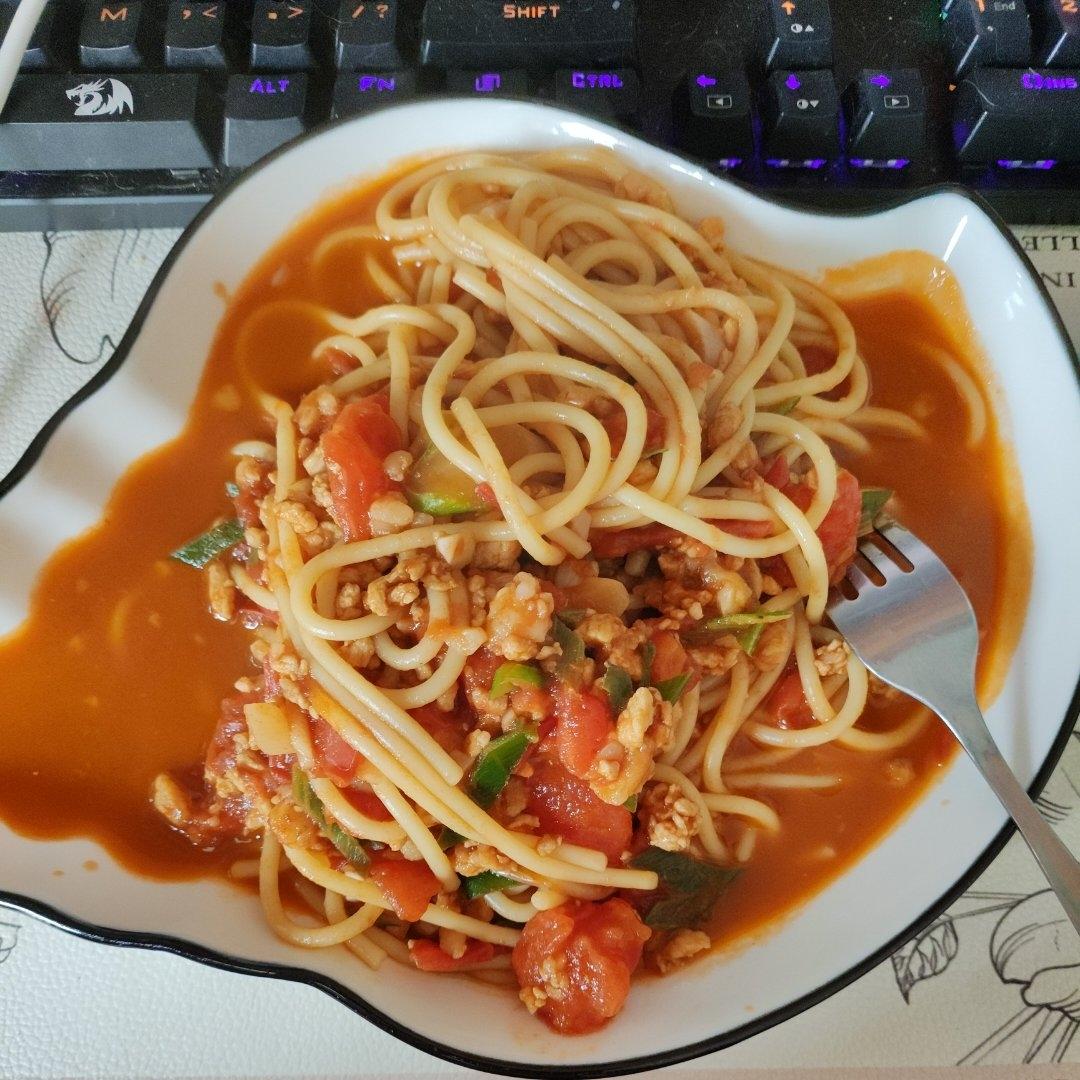 番茄肉末拌面
