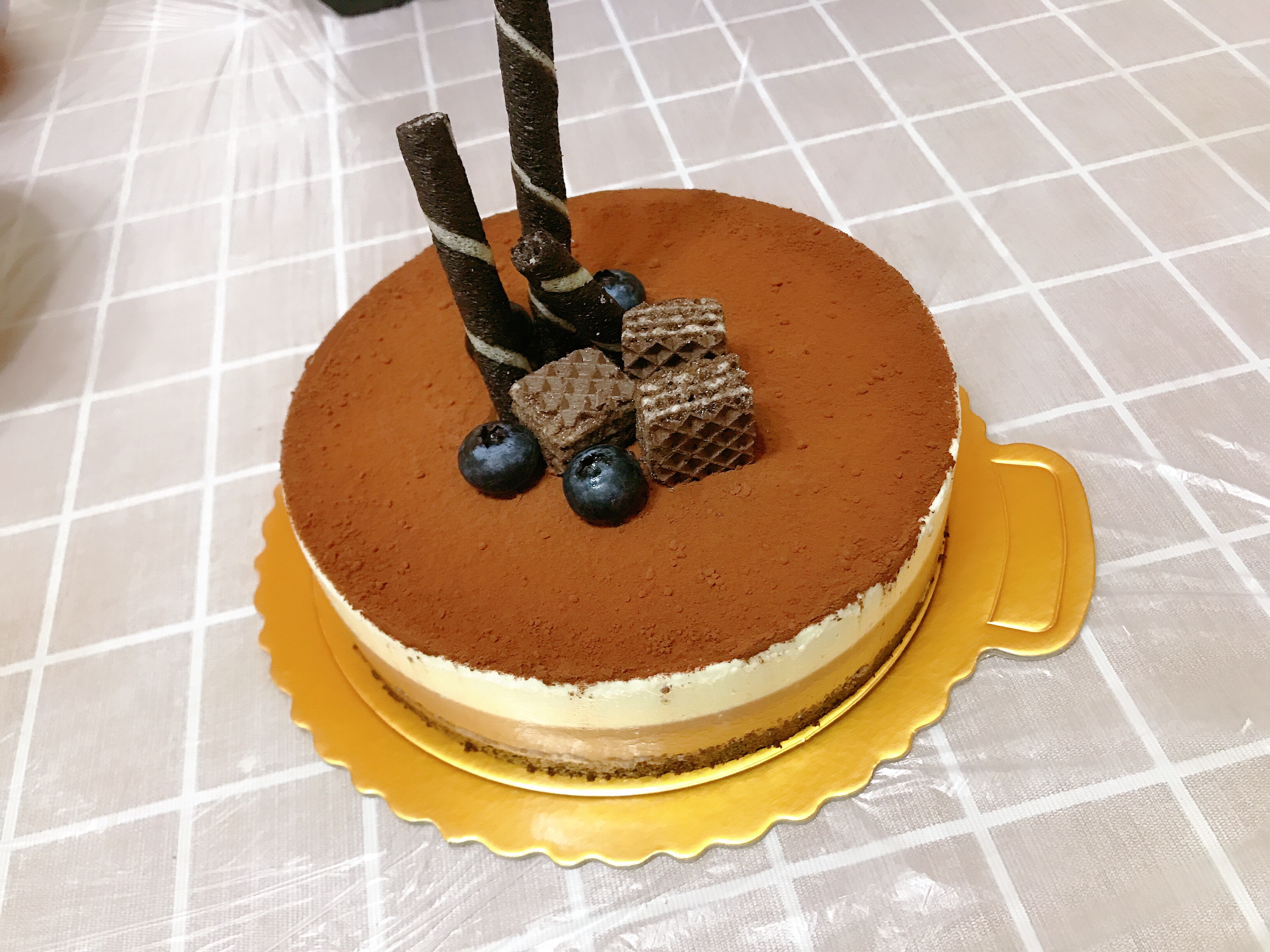 巧克力乳酪双层慕斯蛋糕（6寸）的做法