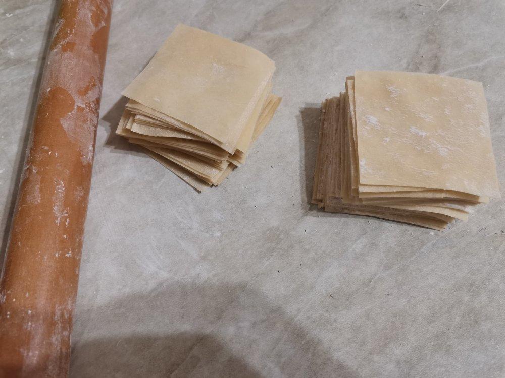 手工自制馄饨皮
