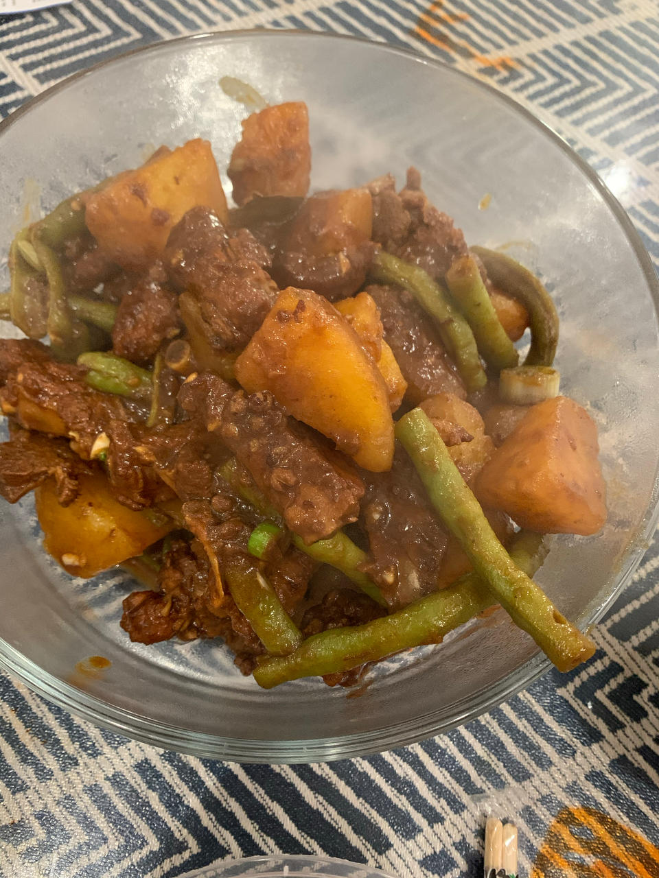 硬菜代表--排骨炖豆角土豆（豆角焖面胚子）