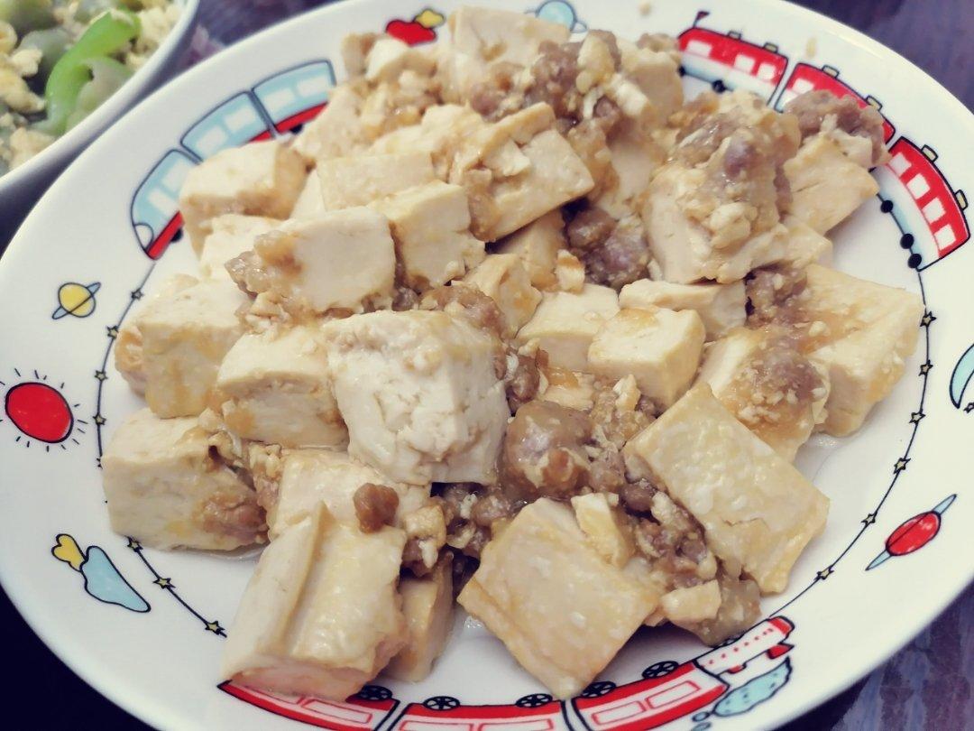 肉末嫩豆腐｜嫩滑口感爽口！这道快手菜超级下饭！！（减脂少油版）