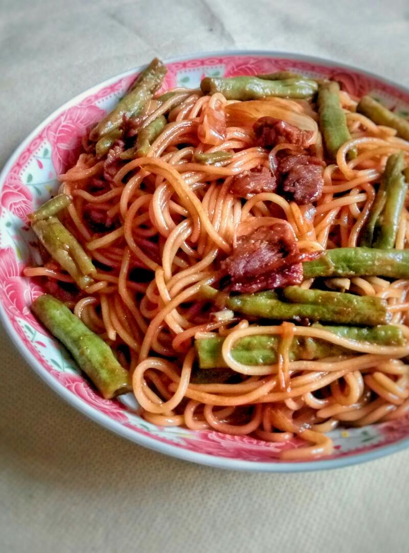 豆角焖面