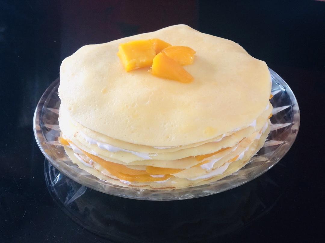 芒果千层蛋糕，100%成功告别煎皮无能