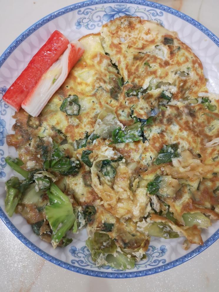 菜烘蛋的做法
