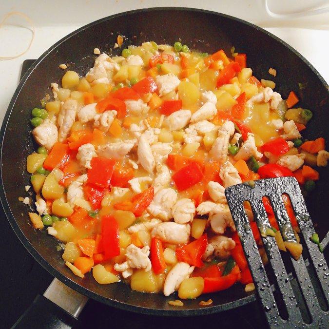 青椒鸡肉胡萝卜