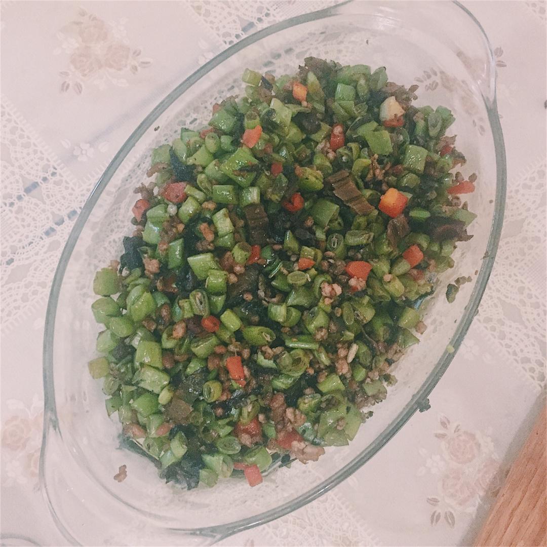 榄菜肉碎四季豆（独家秘方哦）