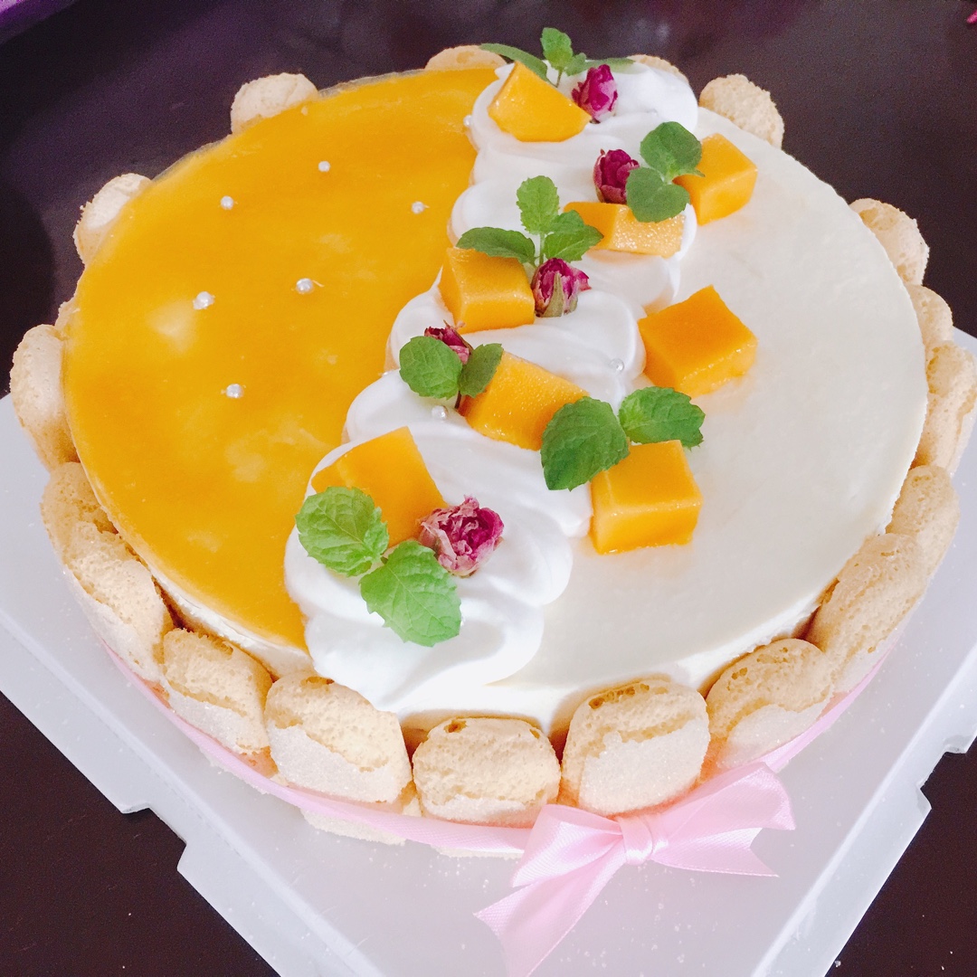 双色慕斯~圣安娜花嘴装饰Idea2~