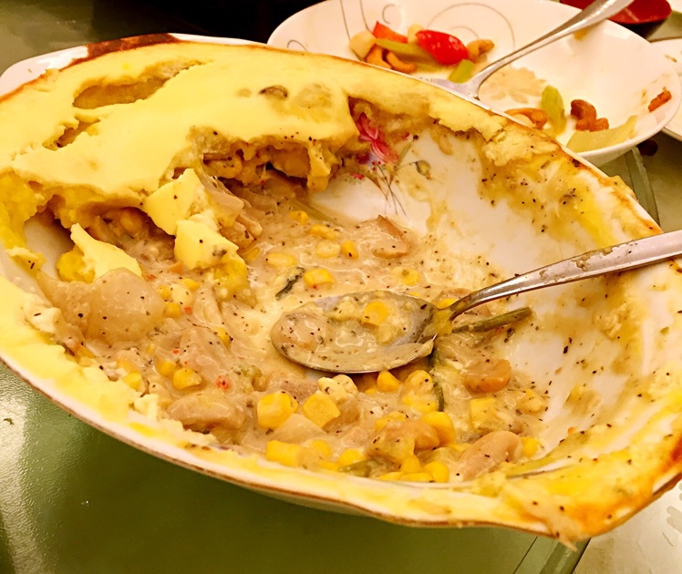 低卡鱼派fish pie，无黄油奶油