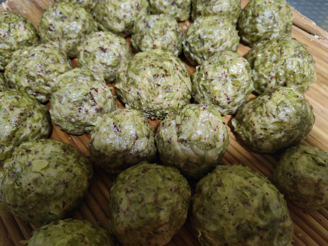 榆钱窝窝（蒸出来还是翠绿色哦）㊙️