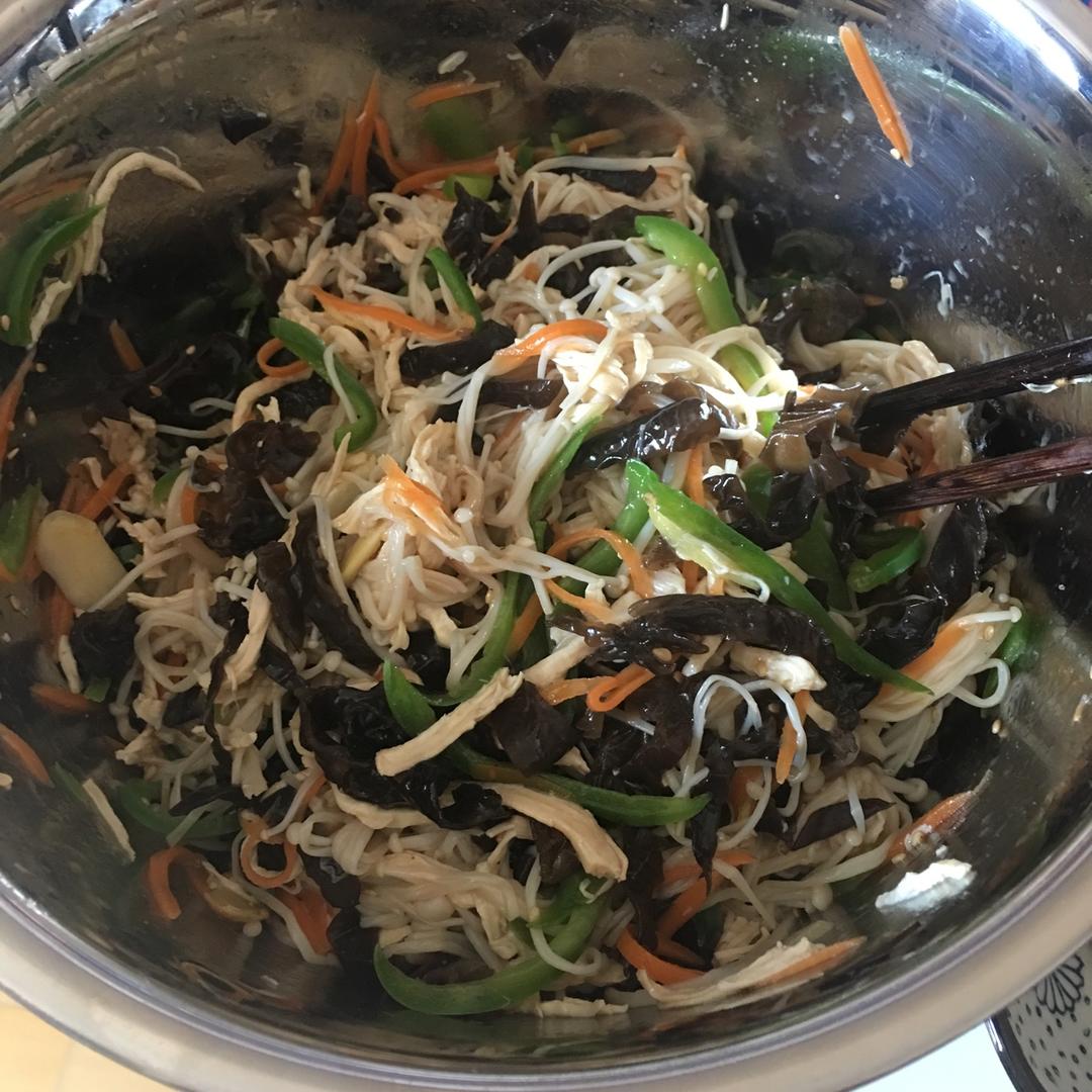 减脂健身｜凉拌手撕鸡丝（香辣&麻油版）