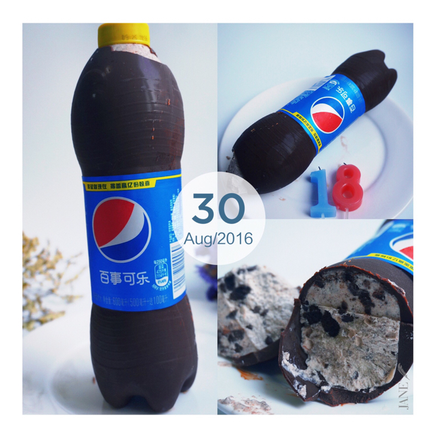 爆红的可乐冰淇淋蛋糕